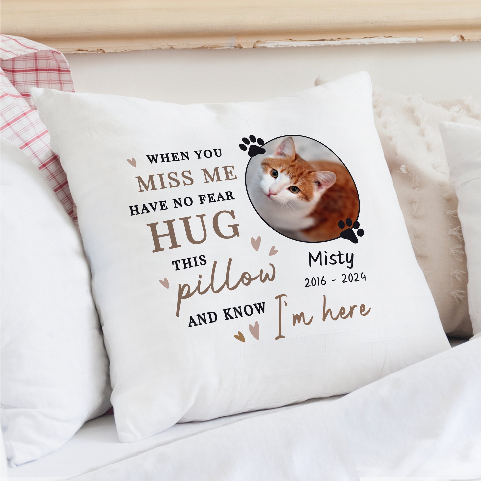 Personalised Memorial Pet Photo Upload Cushion - image 2