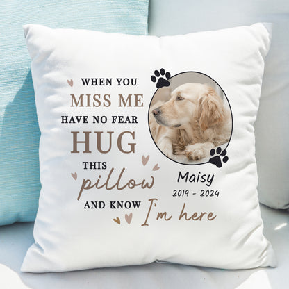 Personalised Memorial Pet Photo Upload Cushion - image 3