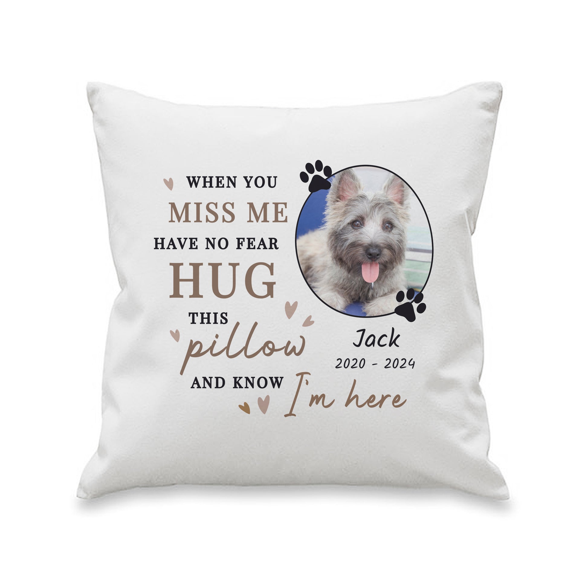 Personalised Memorial Pet Photo Upload Cushion - image 4