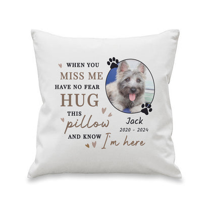 Personalised Memorial Pet Photo Upload Cushion - image 4