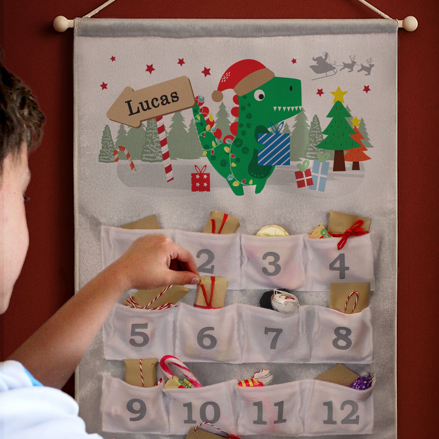 Personalised Dinosaur Advent Calendar - image 2