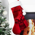Personalised Stag Red Stocking from Heartfelt Gifts