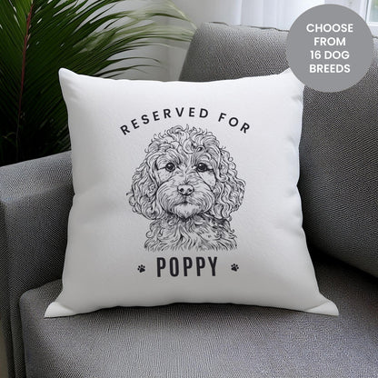 Personalised Reserved For Dog Breed Cushion from Heartfelt Gifts