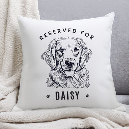 Personalised Reserved For Dog Breed Cushion - image 3