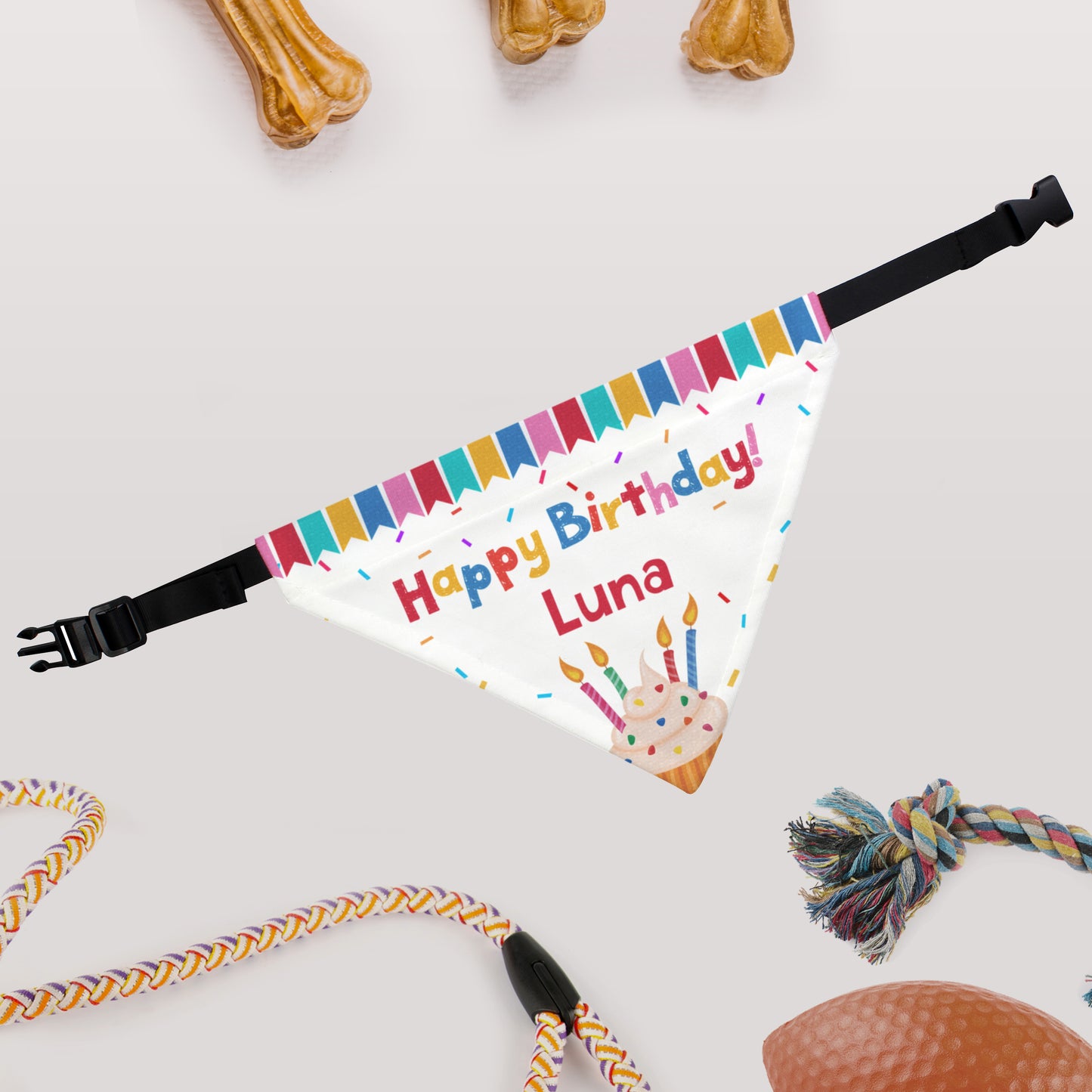 Personalised Happy Birthday Dog Bandana - image 4