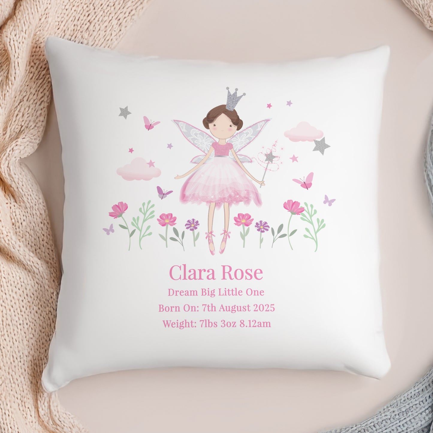 Personalised Fairy Princess Cushion from Heartfelt Gifts