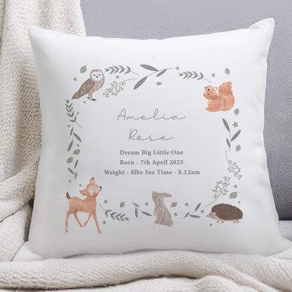 Personalised Woodland Animals Cushion - image 3