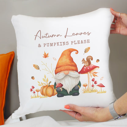 Personalised Autumn Gonk Cushion – Cosy Seasonal Home Birthday Gift - image 2