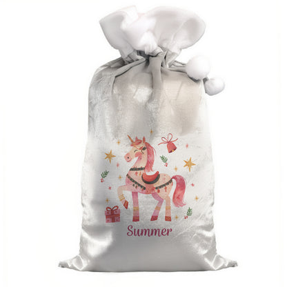 Personalised Unicorn Christmas Sack – Luxury Children's Christmas Gift - image 4
