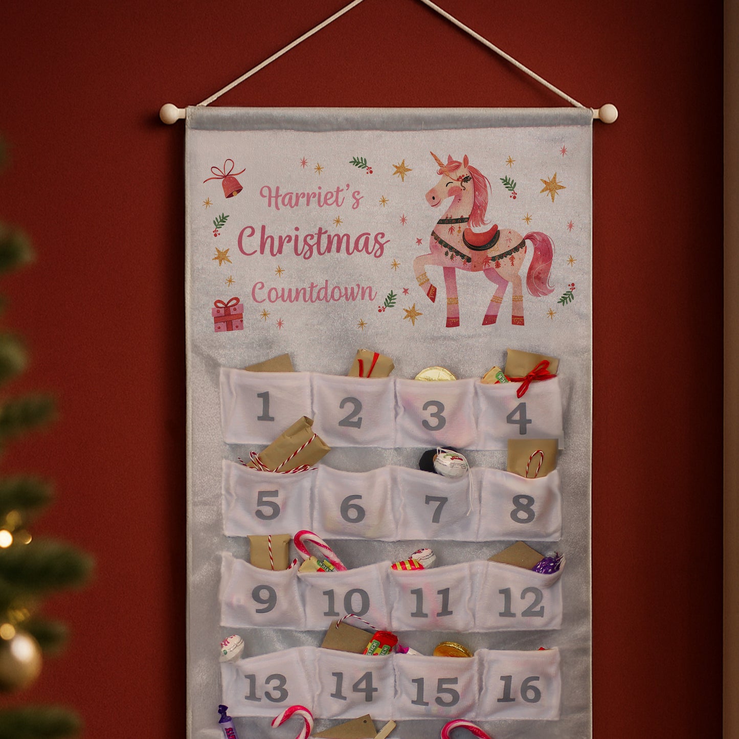 Personalised Unicorn Christmas Advent Calendar – Magical Children's Christmas Gift - image 2