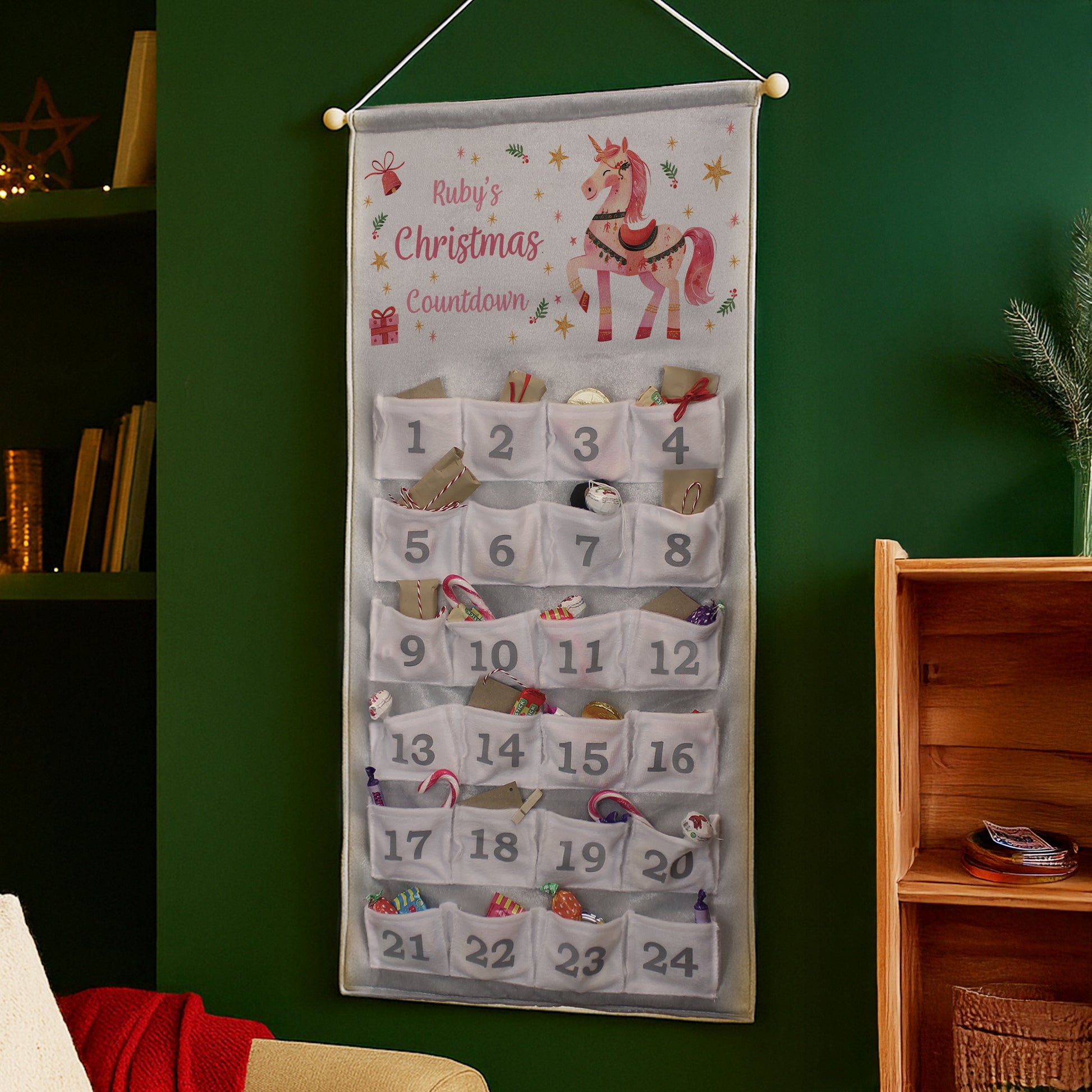 Personalised Unicorn Christmas Advent Calendar – Magical Children's Christmas Gift - image 4