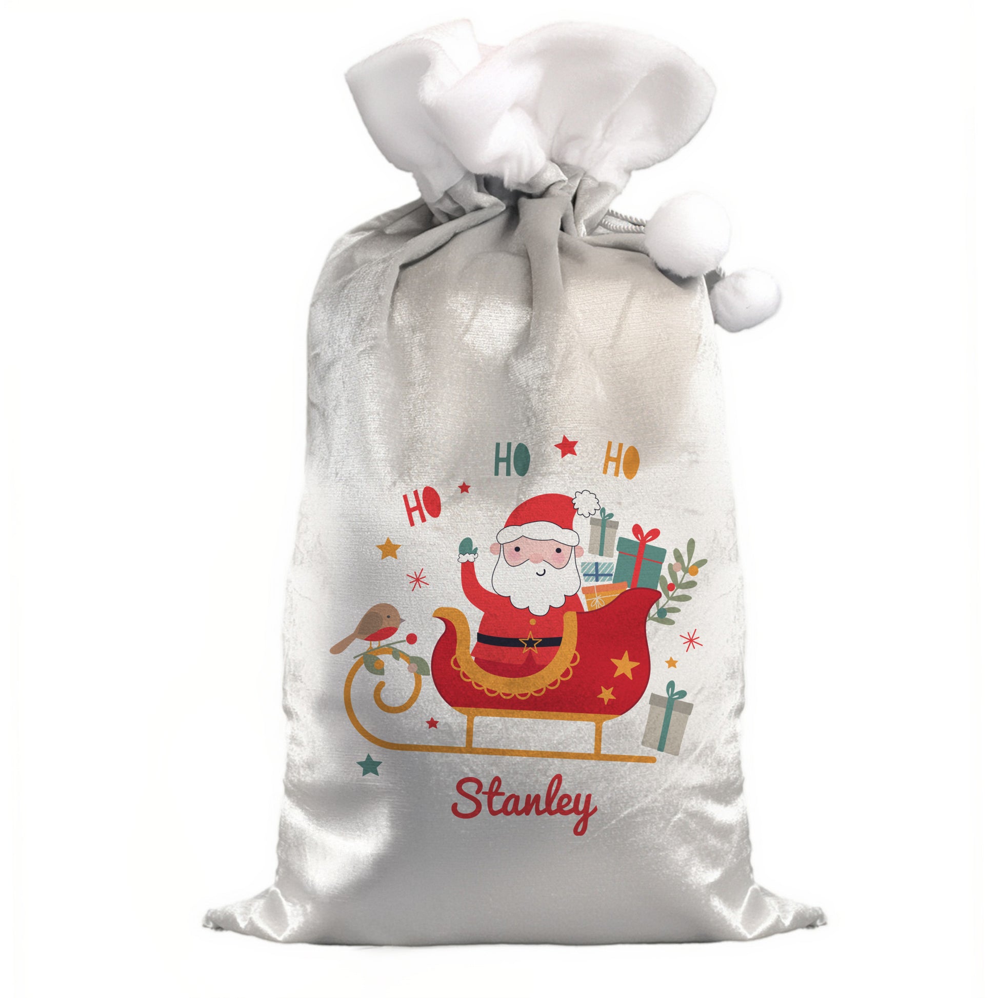 Personalised Santa Sleigh Christmas Sack – Children's Christmas Gift - image 4