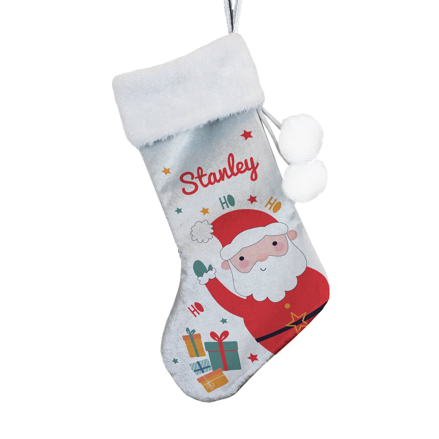 Personalised Santa Christmas Stocking – Children's Christmas Gift - image 4