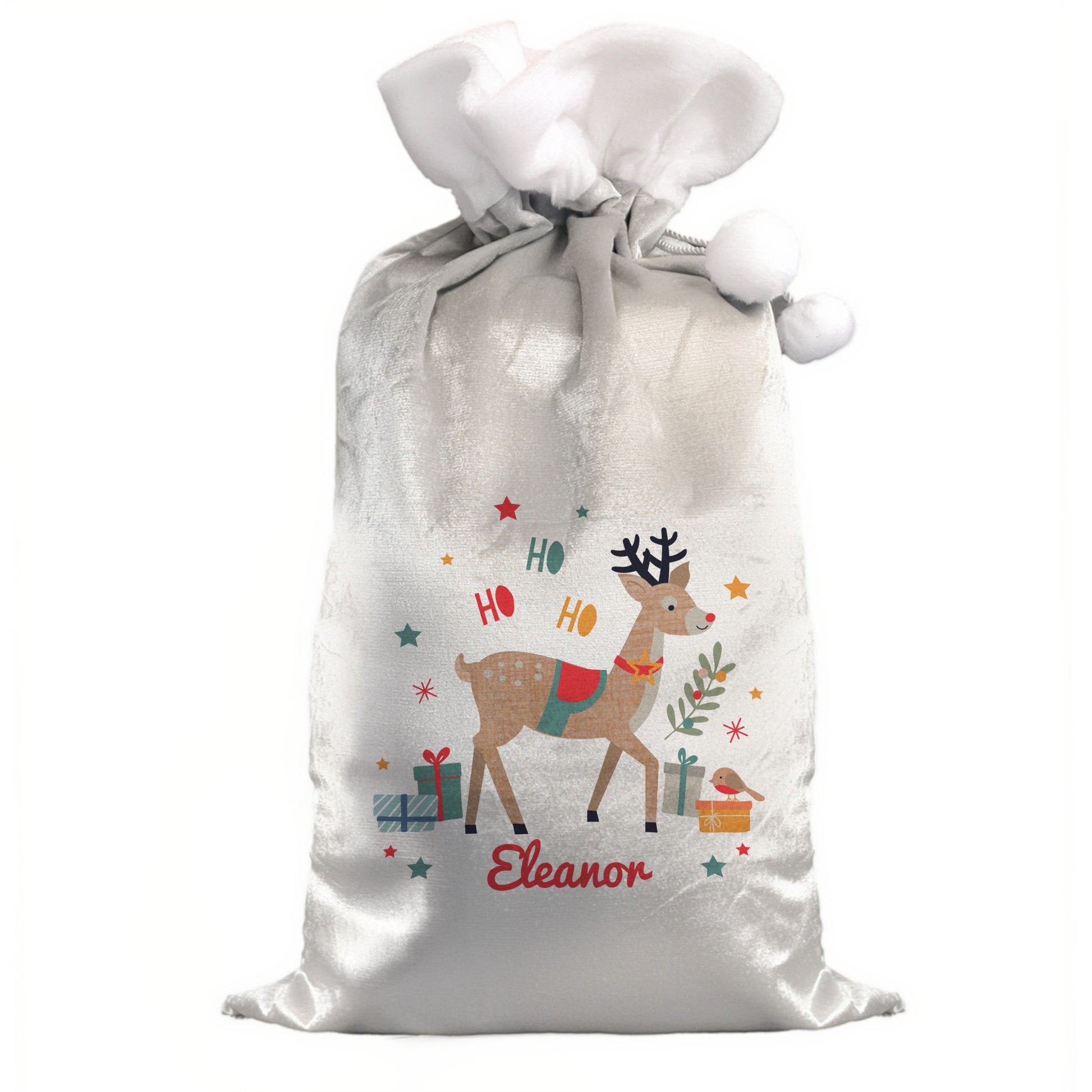 Personalised Reindeer Christmas Sack – Children's Christmas Gift - image 4