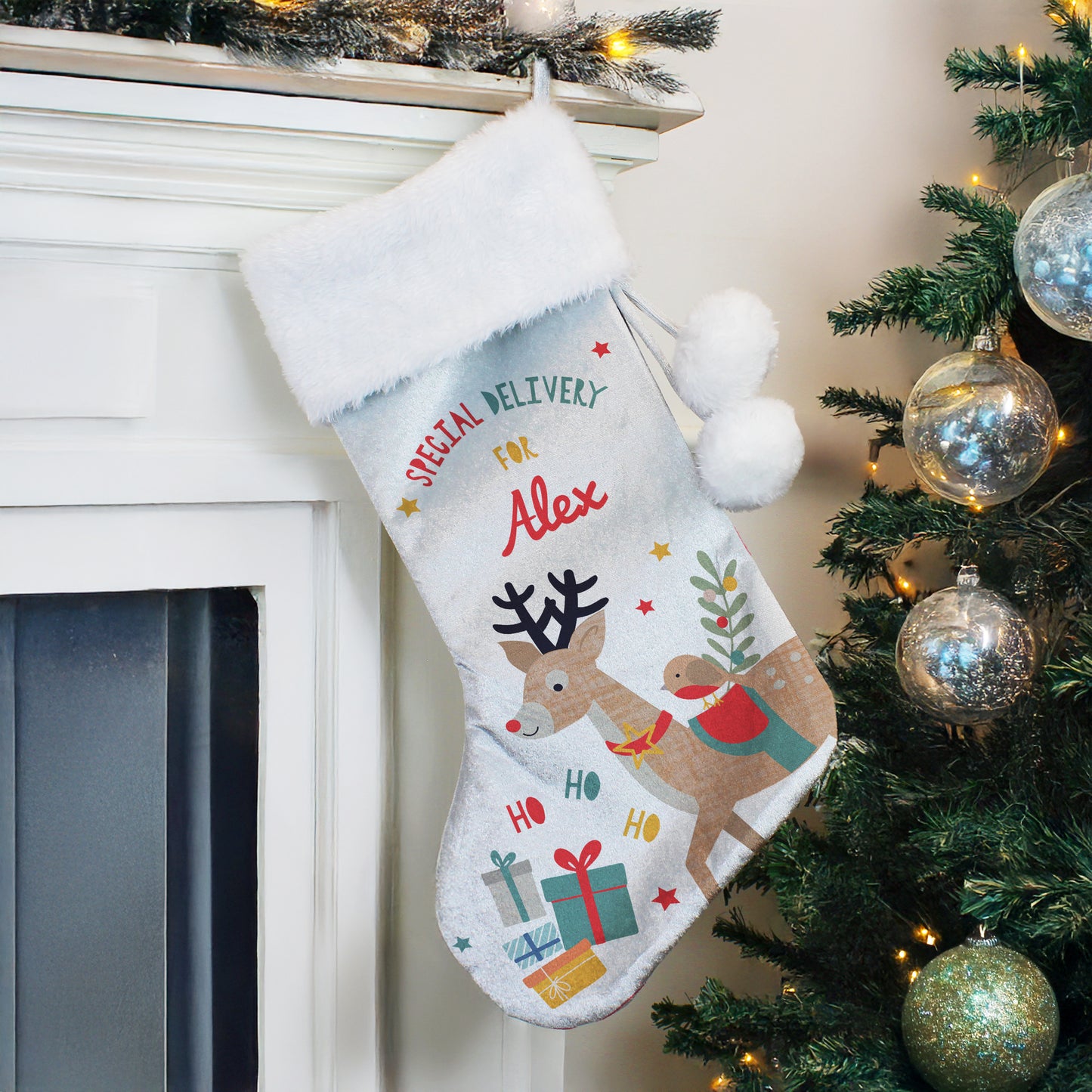 Personalised Reindeer Christmas Stocking – Children's Christmas Gift