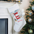 Personalised Initial Reindeer Christmas Stocking – Children's Christmas Gift