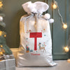 Personalised Initial Reindeer Christmas Sack – Children's Christmas Gift