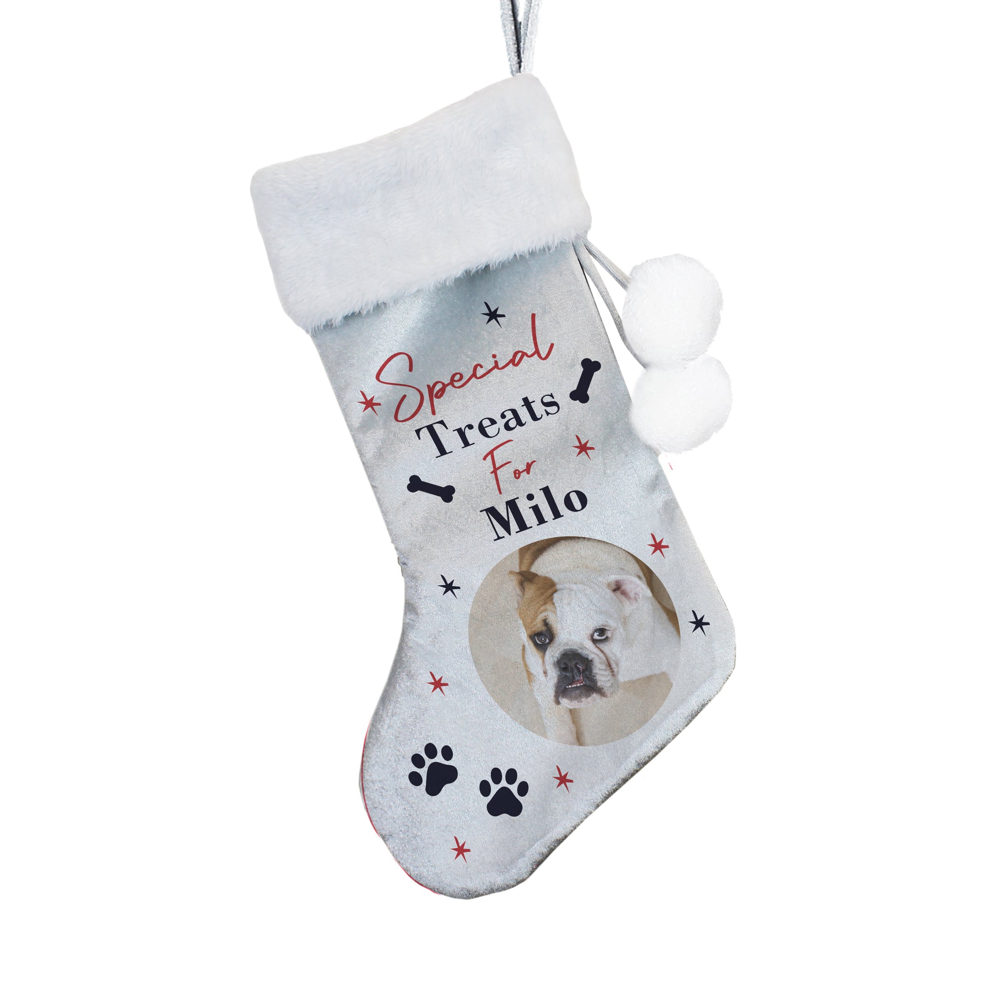 Personalised Photo Upload Dog Christmas Stocking – Dog Owner Christmas Gift - image 4
