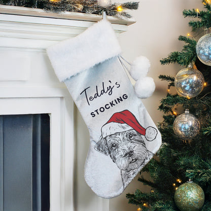 Personalised Dog Breed Christmas Stocking – Dog Lover Christmas Gift