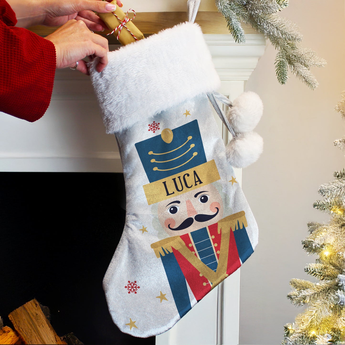 Personalised Nutcracker Christmas Stocking – Children's Christmas Gift - image 2