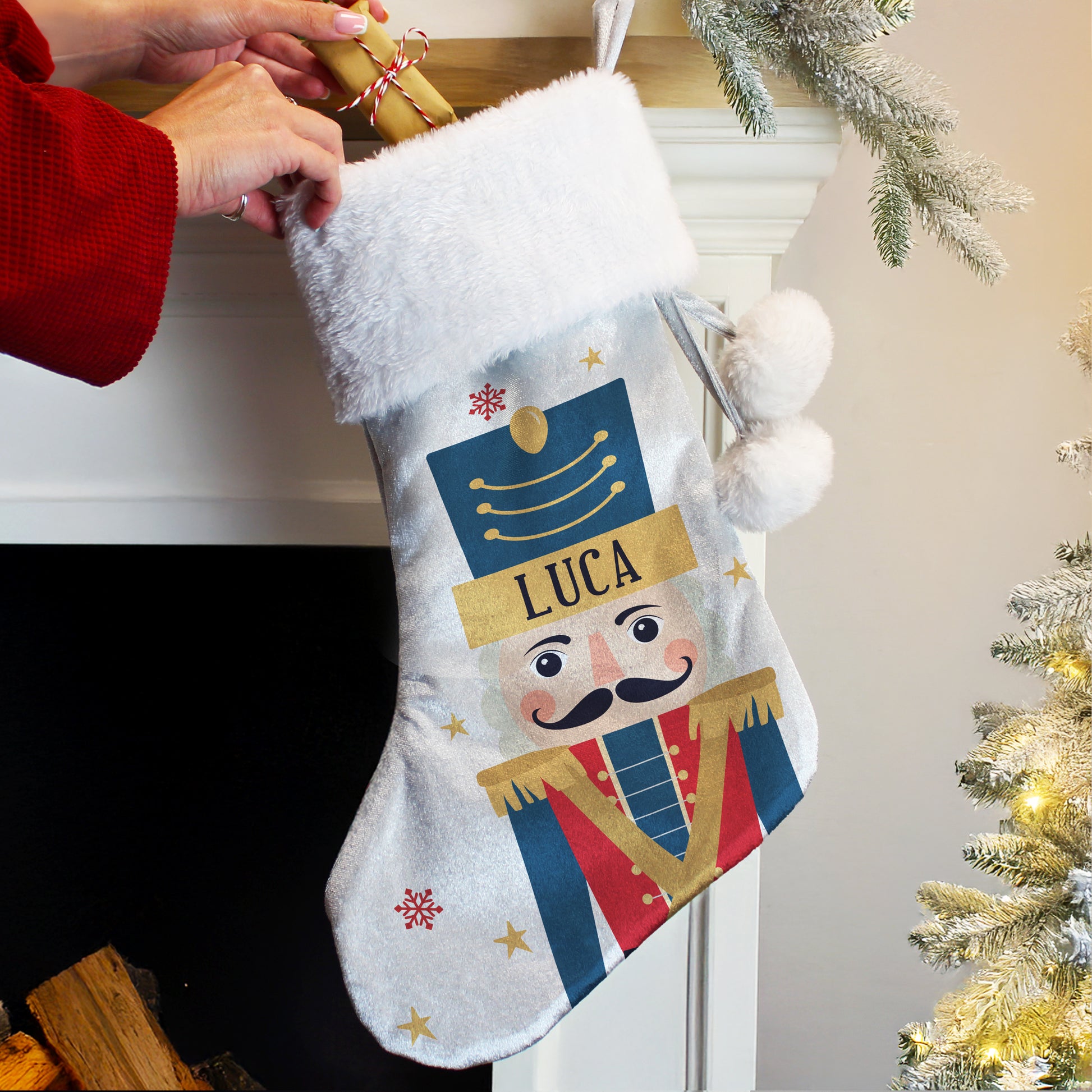 Personalised Nutcracker Christmas Stocking – Children's Christmas Gift - image 2