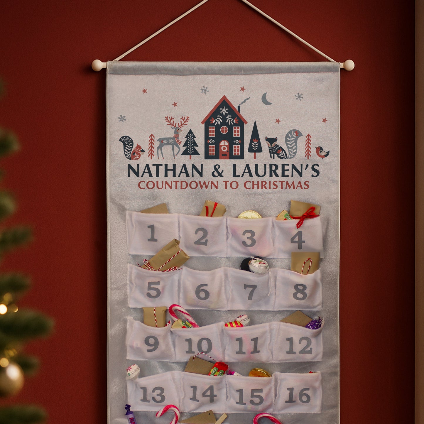 Personalised Christmas Home Advent Calendar – Christmas Countdown Gift - image 2