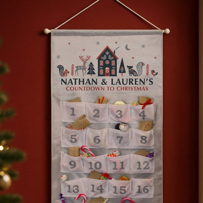 Personalised Christmas Home Advent Calendar – Christmas Countdown Gift - image 2