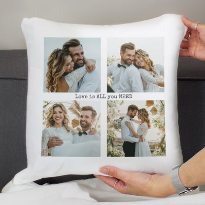 Personalised Multi Photo Upload Cushion – Birthday Christmas Gift - image 2