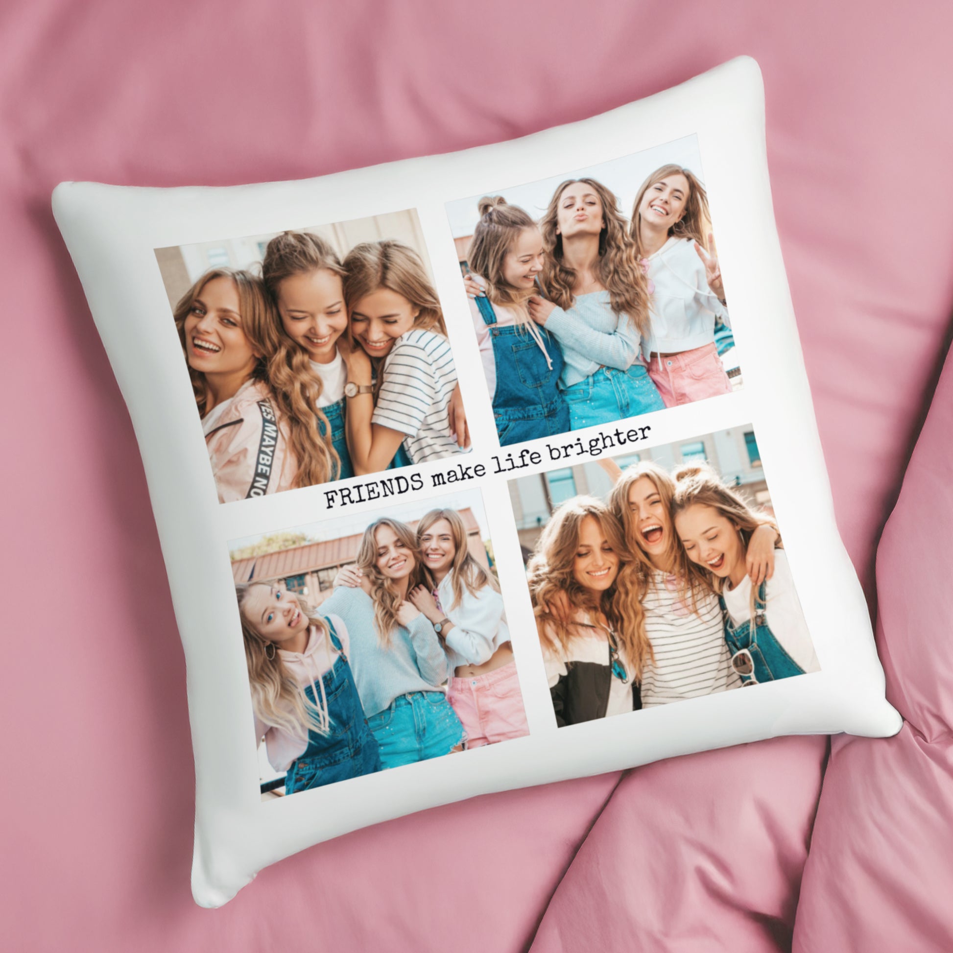 Personalised Multi Photo Upload Cushion – Birthday Christmas Gift - image 3