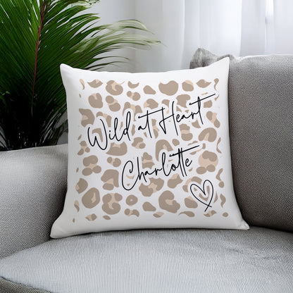 Personalised Leopard Print Cushion – Birthday Gift for Her - image 4