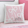 Personalised Pink Bow Cushion – Birthday Gift for Girls and Women