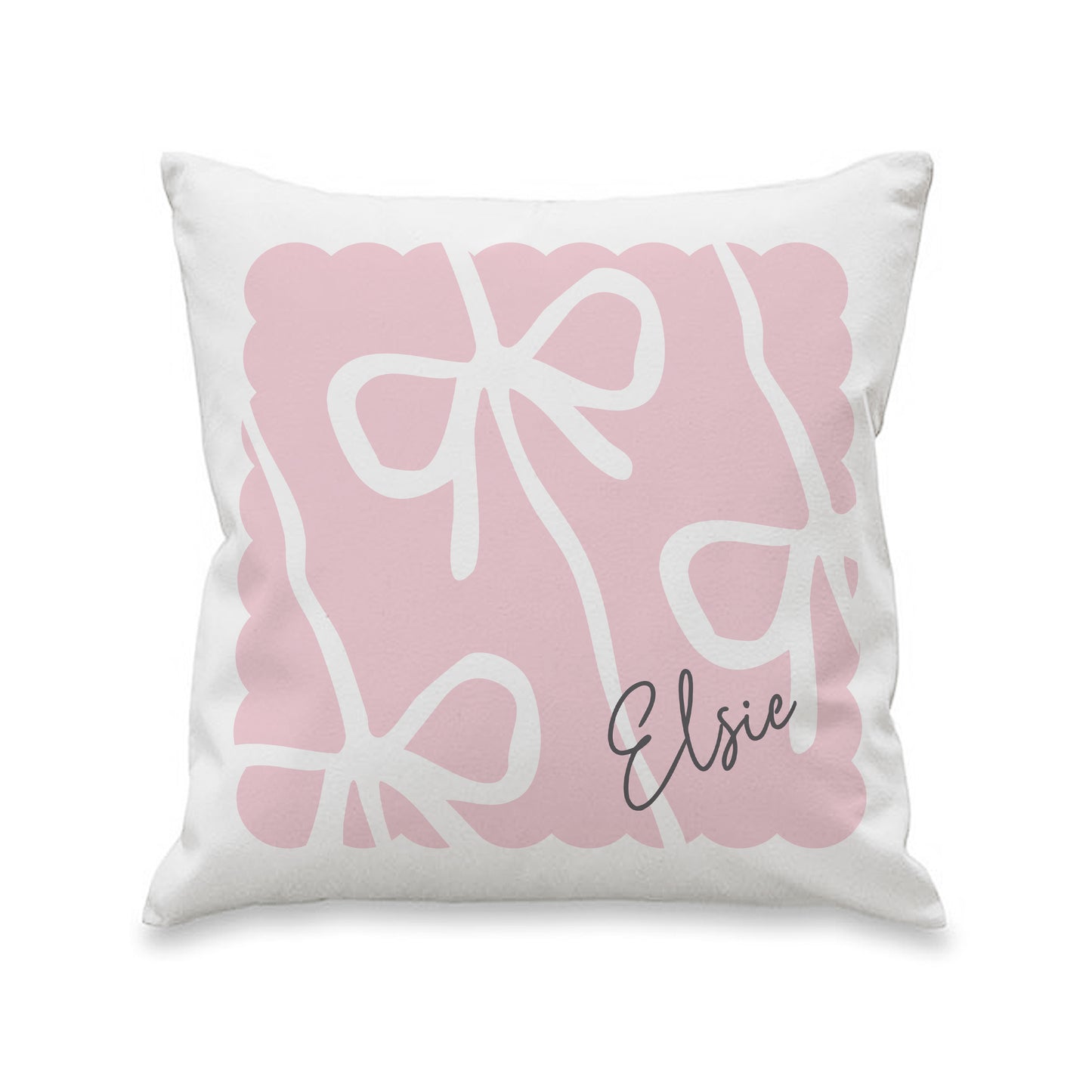 Personalised Pink Bow Cushion – Birthday Gift for Girls and Women - image 4