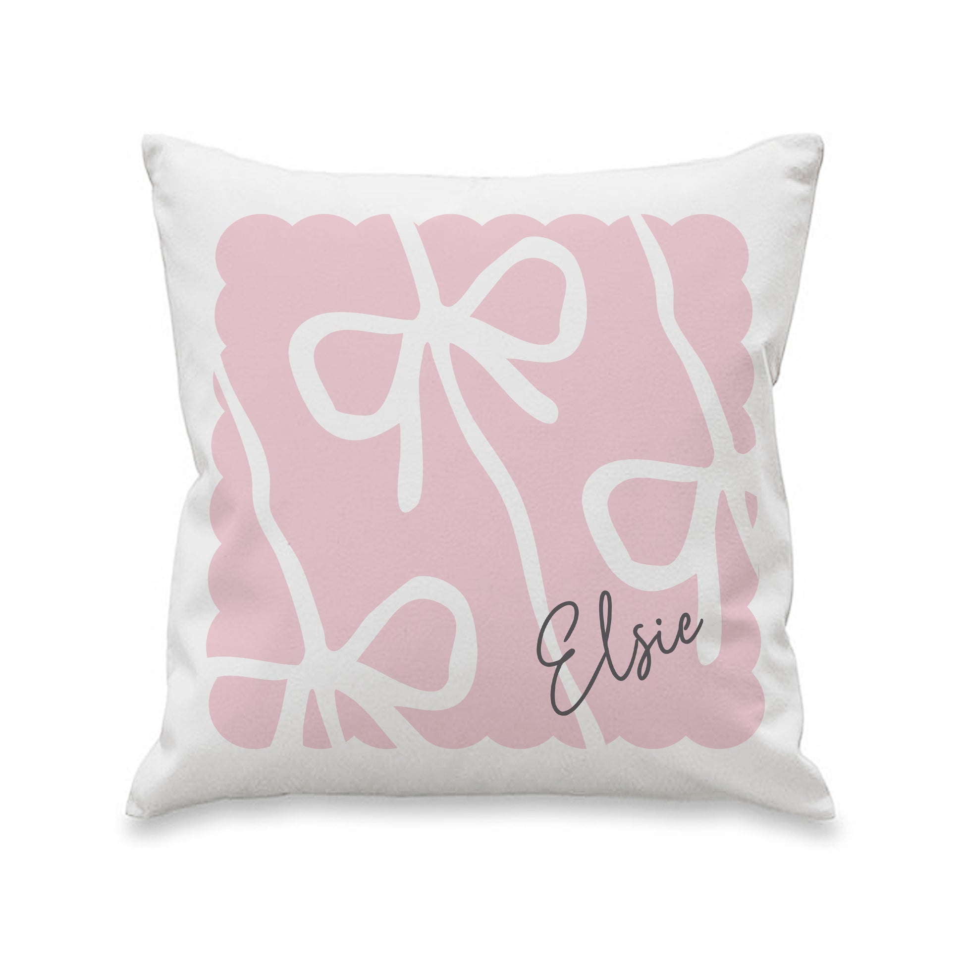 Personalised Pink Bow Cushion – Birthday Gift for Girls and Women - image 4