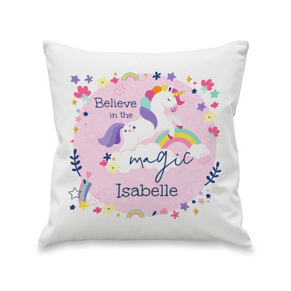 Personalised Pink Unicorn Cushion – Children's Birthday Gift for Girls - image 4