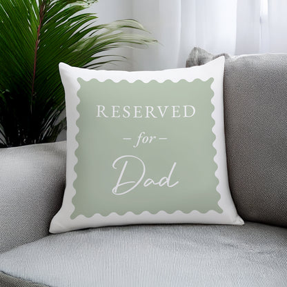 Personalised Sage Green Reserved For Cushion – Birthday Funny Home Gift - image 3