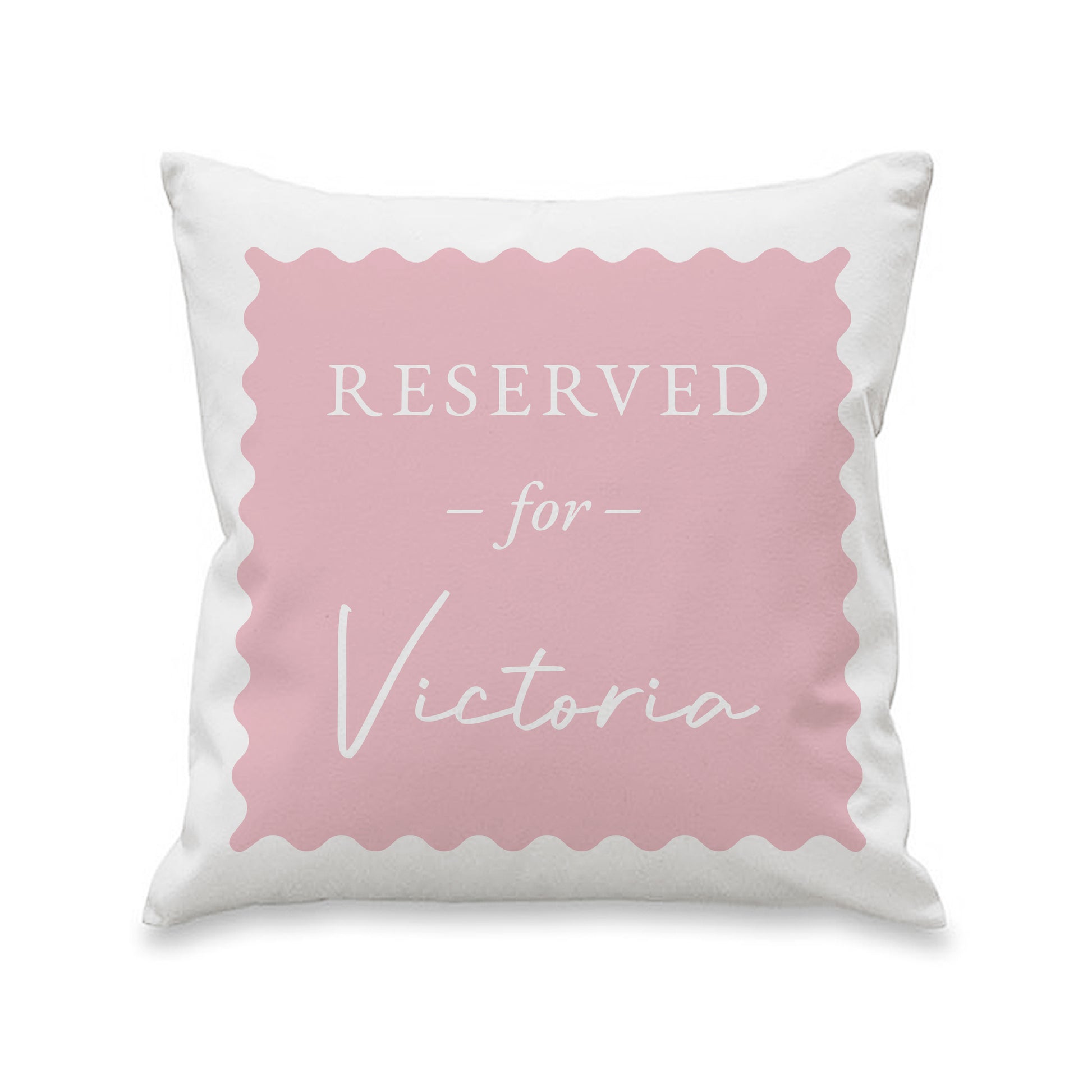 Personalised Pink Reserved For Cushion – Birthday Funny Home Gift for Her - image 4