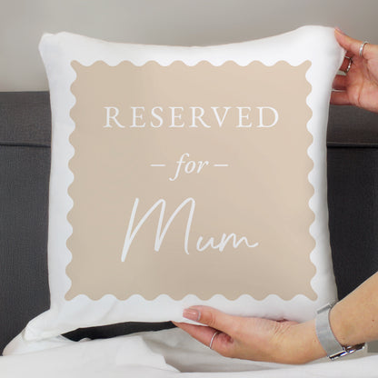 Personalised Cream Reserved For Cushion – Birthday Funny Home Gift - image 2