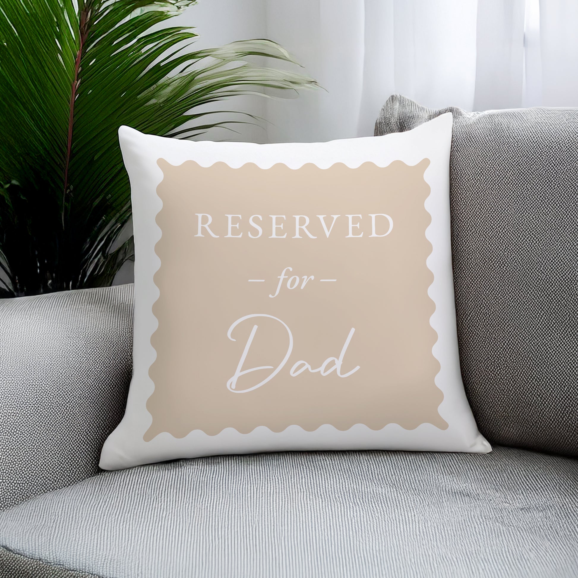 Personalised Cream Reserved For Cushion – Birthday Funny Home Gift - image 3