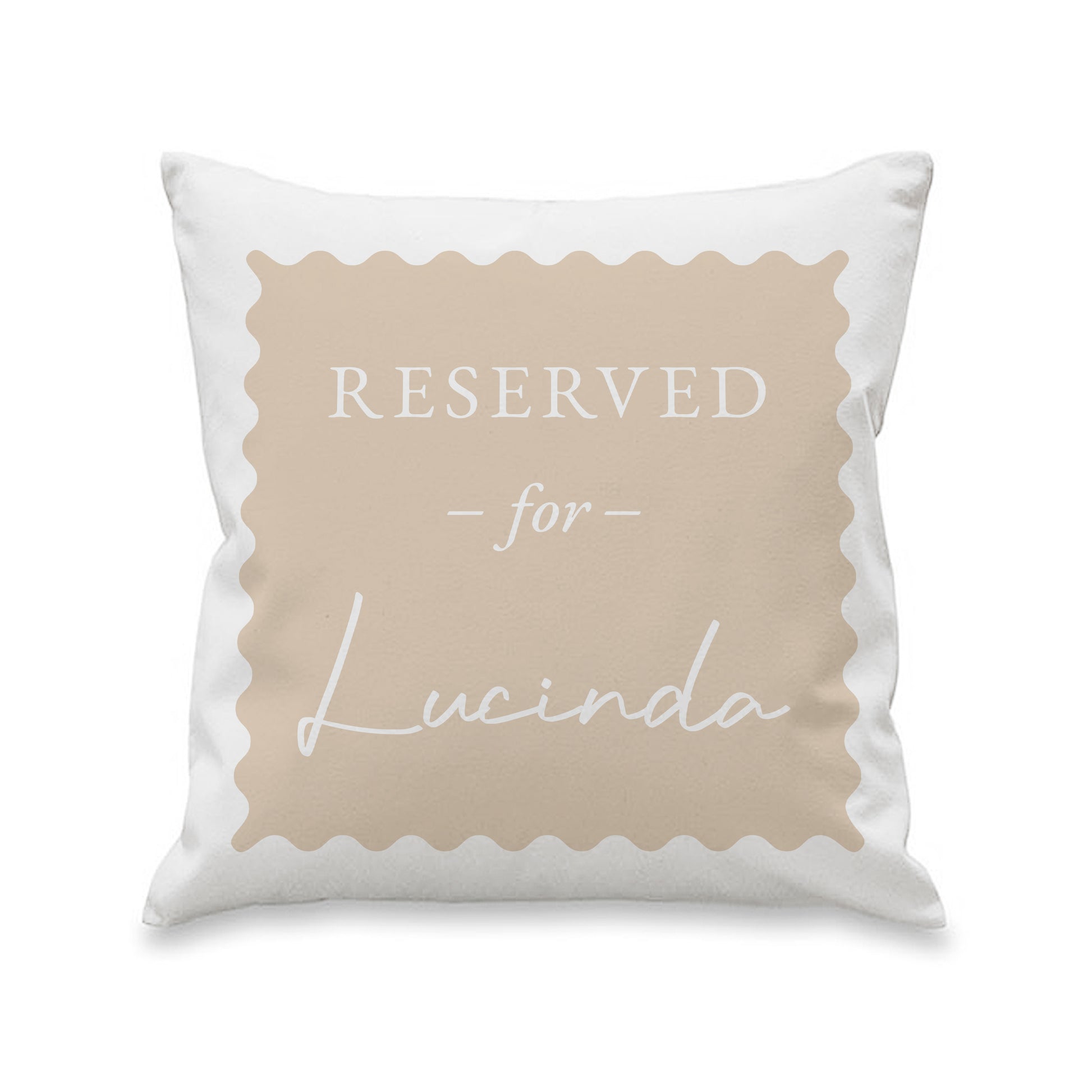 Personalised Cream Reserved For Cushion – Birthday Funny Home Gift - image 4