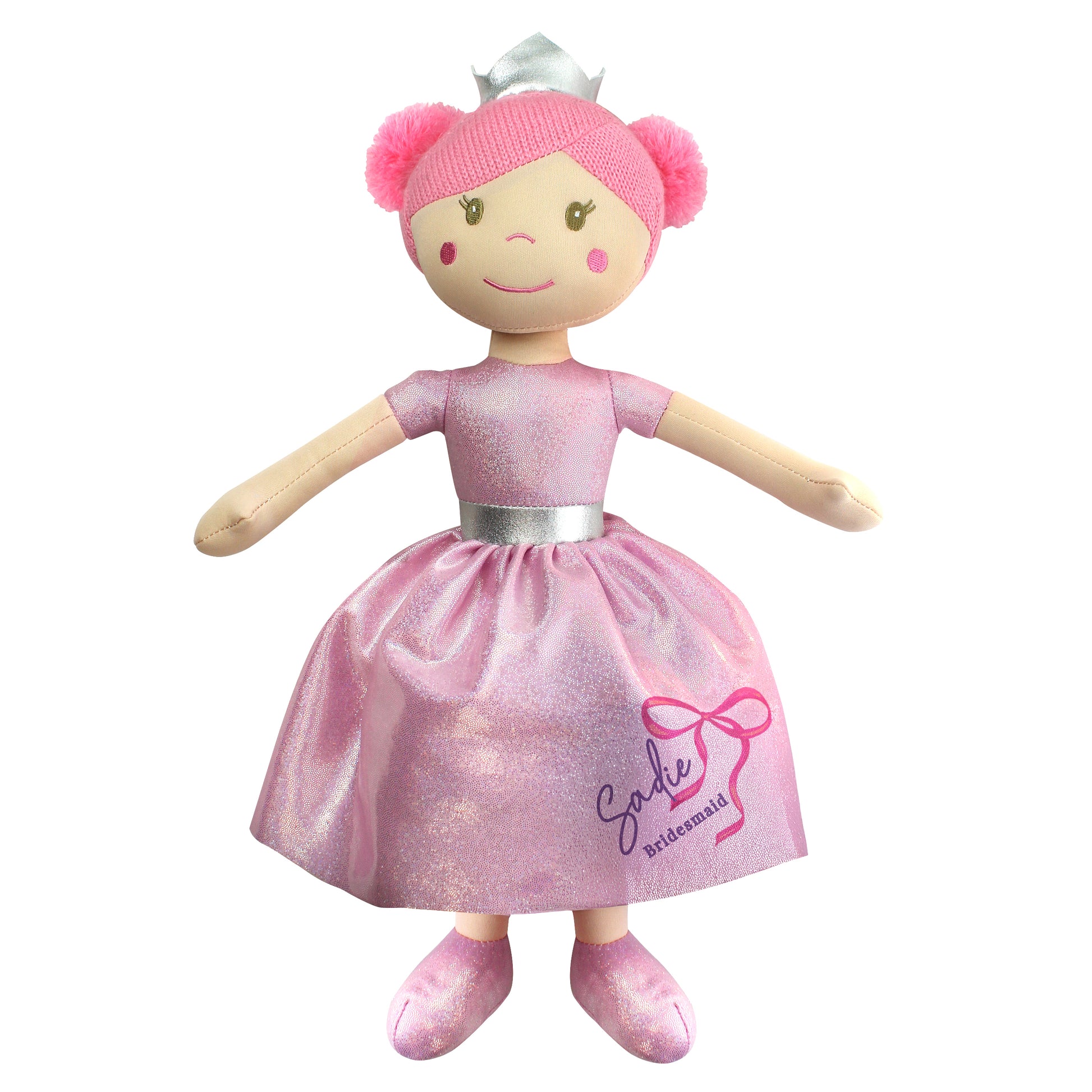 Personalised Bow Princess Rag Doll - image 5