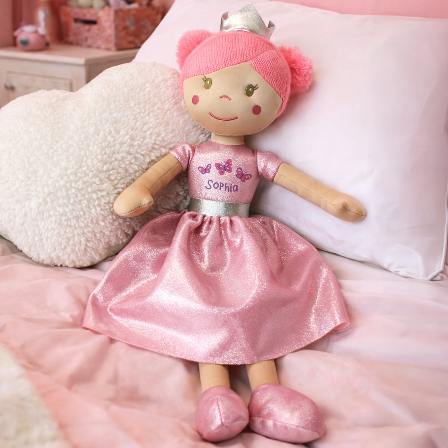 Personalised Butterfly Princess Rag Doll - image 2