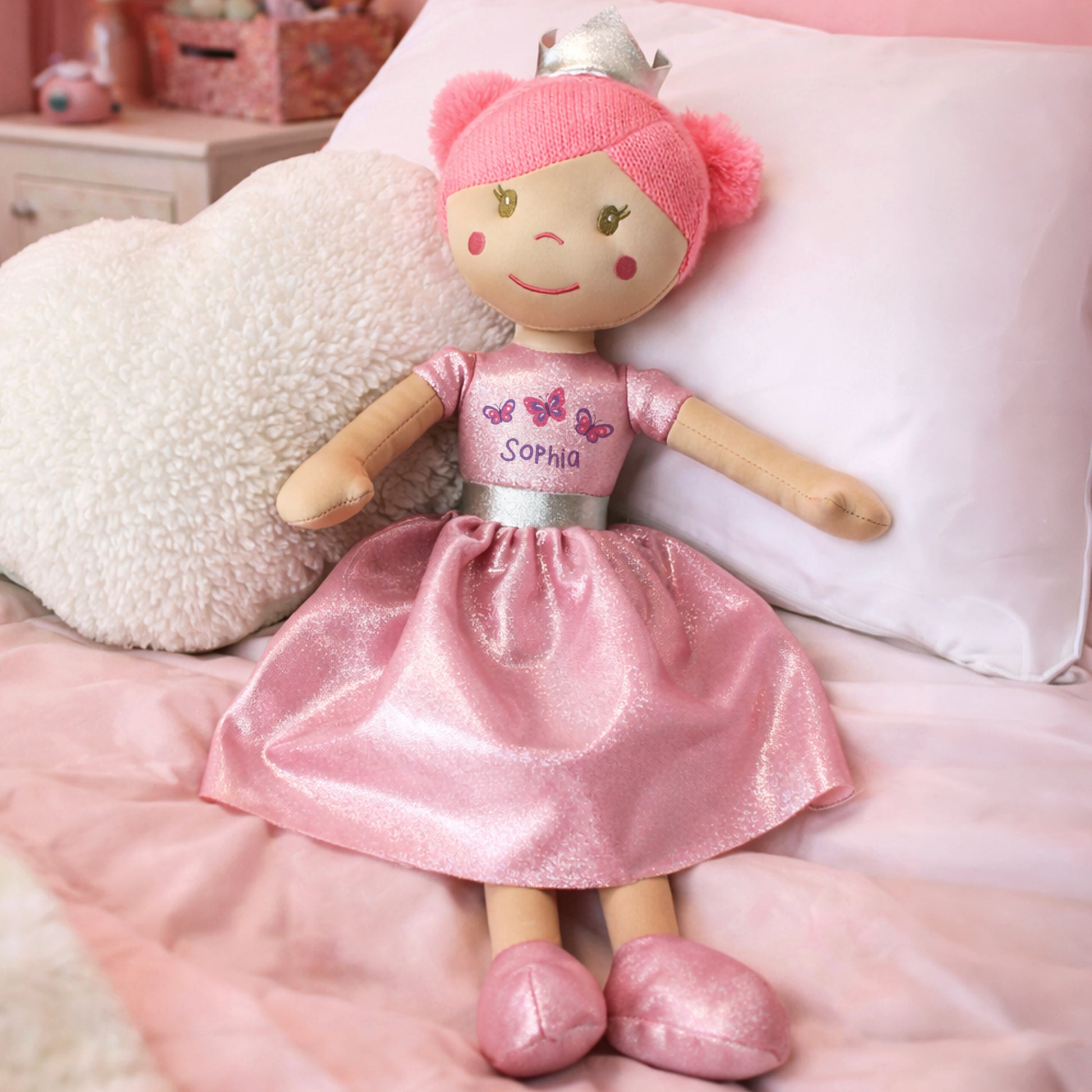 Personalised Butterfly Princess Rag Doll - image 2