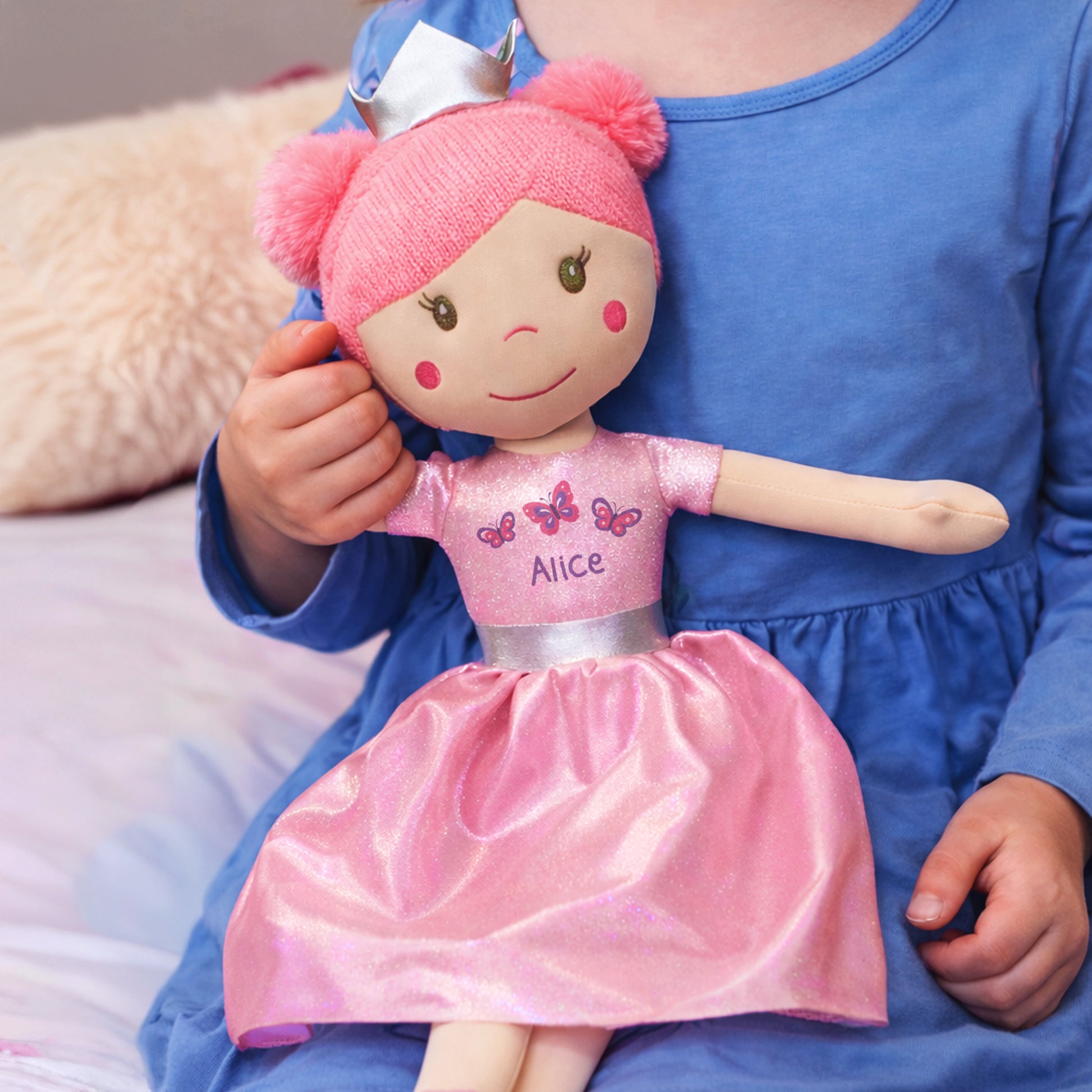 Personalised Butterfly Princess Rag Doll - image 3