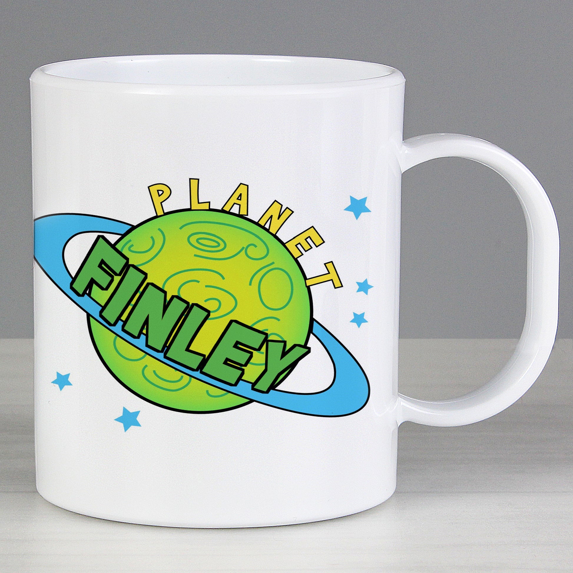 Personalised Space Plastic Mug from Heartfelt Gifts