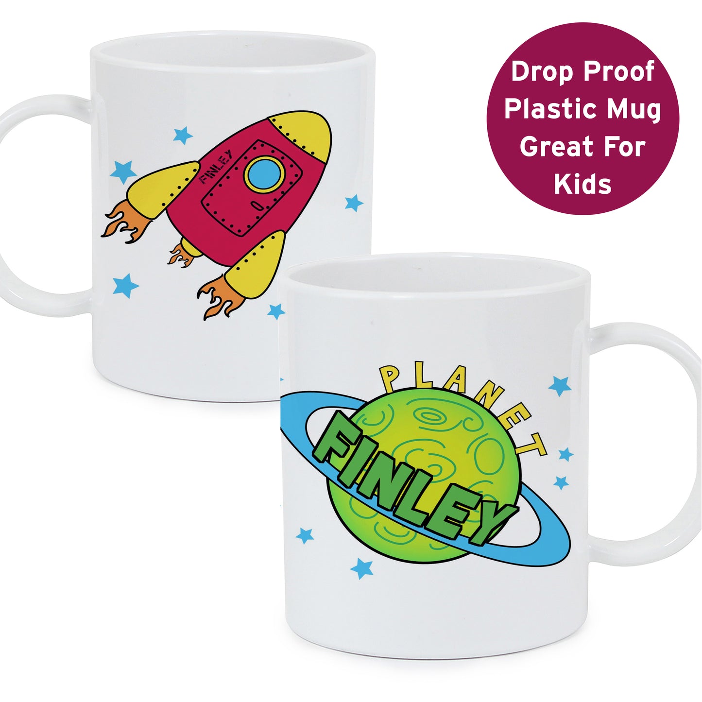 Personalised Space Plastic Mug - image 2