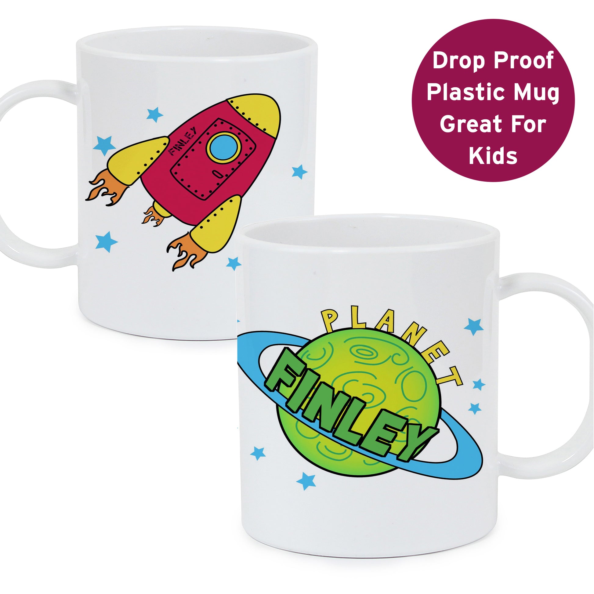 Personalised Space Plastic Mug - image 2