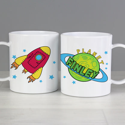 Personalised Space Plastic Mug - image 3