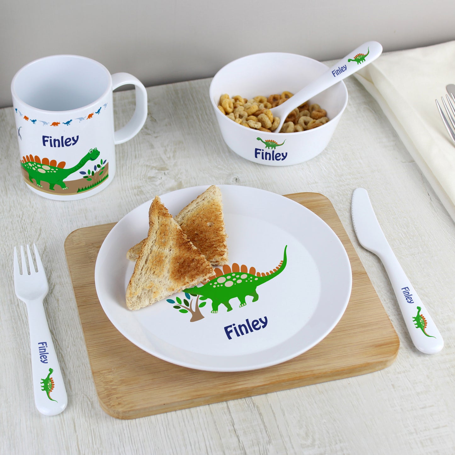 Personalised Dinosaur Plastic Plate - image 4