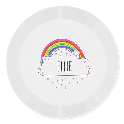 Personalised Rainbow Plastic Plate - image 2