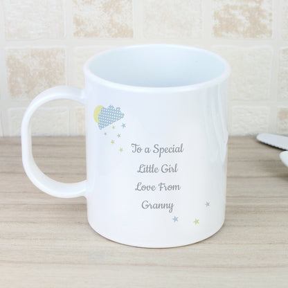 Personalised Hessian Elephant Plastic Mug - image 4